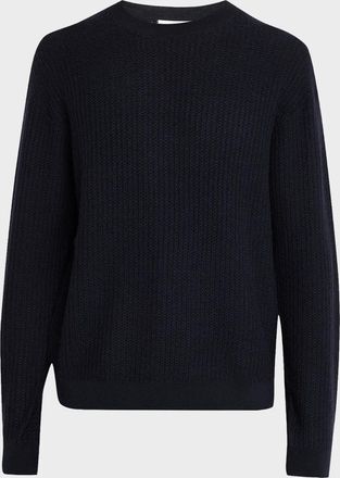 Frame Denim Textured Wool Crewneck Sweater