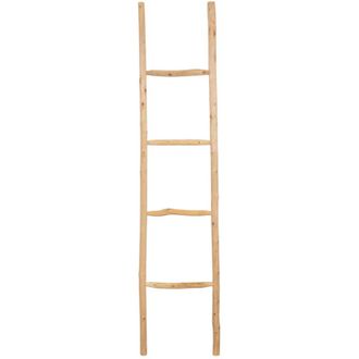 Biscottini International Toallero De Escalera De Madera Moderno Para Ba&ntilde;o De Pie De Pared Decorativo Toallero De Escalera Soporte Para Objetos Y Jarrones