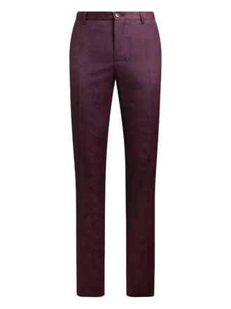 Etro Pantalon met paisley-jacquard - Paars