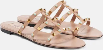 Valentino Garavani Sandali Rockstud in pelle