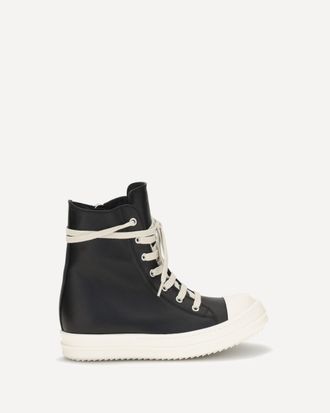 Rick Owens Leather Sneakers Female 37