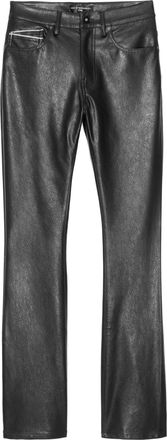 Cult of Individuality Vegan Leather Lenny Bootcut 603 Jeans In Black
