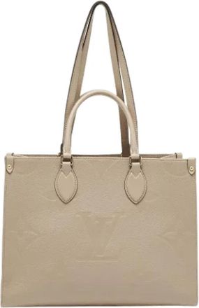Louis Vuitton Pre-owned Leather totes - Dames - Vintage Shopper - Beige - ONE Size - Vintage