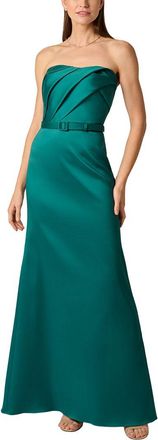 Aidan Mattox Stretch Mikado Long Dress