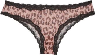 Fleur du Mal Reggiseno semi trasparente leopardato - Toni neutri