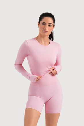 Bloch BLOCH Ladies Apex Form Long Sleeve Top, Pink