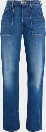 Mother The Patch Maven Sneak Wide-Leg Jeans