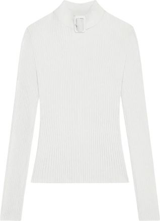 Courr&egrave;ges Maglione con fibbia - Bianco