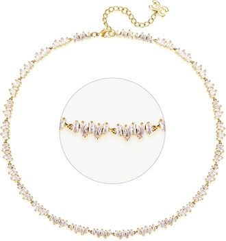 Classicharms T Shape Zirconia Necklace