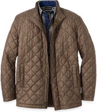 Paul Fredrick Houndstooth Quilted Jacket