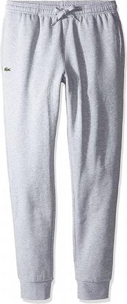 Lacoste Mens Sport Fleece Pants In Silver Chine