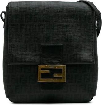 Fendi Pre-owned Cross Body Bags, female, Black, Size: ONE SIZE Pre-owned Vintage Cross Body Bag