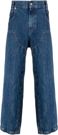 Paura Stone Washed Werkbroek - Heren - Regular Fit Jeans - Blauw - W31 - Jeans