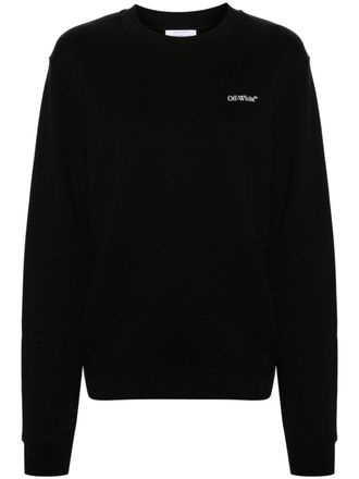 Off-white Arrows-print cotton sweatshirt - women - Cotton - M - Black