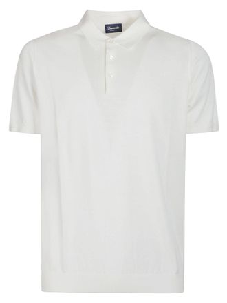 Drumohr Short Sleeve Minimalist Cotton Polo