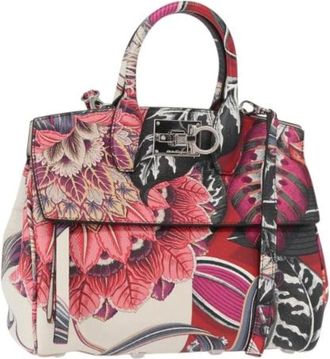 Ferragamo Pre-owned Handbags, female, Multicolor, Size: ONE SIZE Pre-owned Leather Handbag