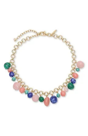 Lele Sadoughi Stone Charm Necklace in Chromatic Burst at Nordstrom