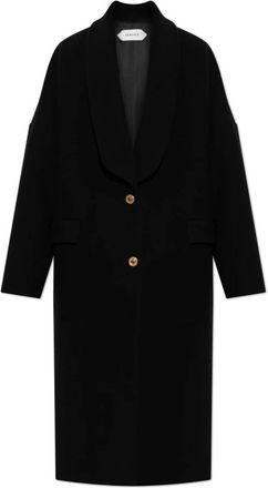 Versace Woljas - Dames - Mantels - Zwart - Maat: M Wol