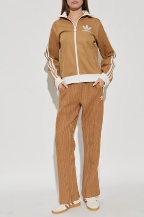adidas Trousers With Decorative Weave, Womens, Beige