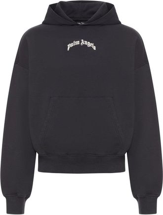 Palm Angels Logo Hoodie - Black