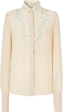 Fendi Mujer, Blusas y Camisas, Beige, Talla: XS