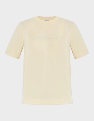 Burberry Womens Burberry Paisley Print Logo T Shirt Candle Beige - Size: 10/8
