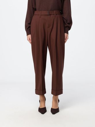 Brunello Cucinelli Pantaloni cropped sartoriali in misto lana con pince