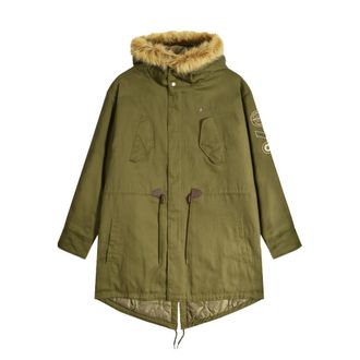 Lambretta Canvas heren parka (Kaki Groen)