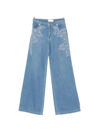 Ermanno Scervino Embroidered Denim Jeans
