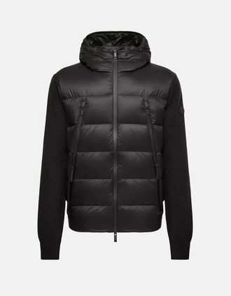 Moncler Mens HYBRID HOODED JACKET - Black - Size: 40/Regular
