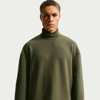 Nike Mens 24.7 ImpossiblySoft Dri-FIT Turtleneck in Green | IF2119-325