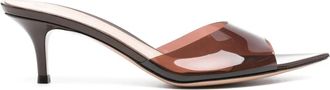 Gianvito Rossi Elle 55 Pointed Mule - Dames - Schoenen - Bruin - Maat: 36 EU Leer