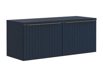 Vente-Unique Mueble suspendido bajo lavabo azul - 120 cm - JOSEPHA