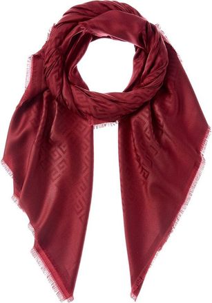 Givenchy 4G All Over Blended Silk & Wool Scarf