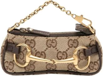 Gucci Pre-owned Mini Bags, female, Beige, Size: ONE SIZE Pre-owned Coin Pouch