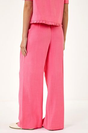 Roman Linen Mix Wide Leg Trousers