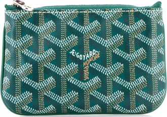 Goyard Senat Zip Key Pouch Coated Canvas Nano
