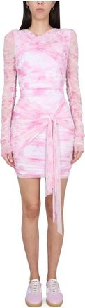 Msgm Mini Jurk van Tule - Dames - Korte kleedjes - Veelkleurig - XS - Tule - Kleedjes