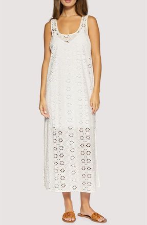 Lost + Wander Dolce Marina Eyelet Lace Maxi Dress in White at Nordstrom, Size X-Small