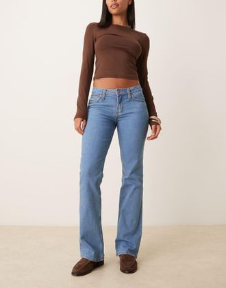Wrangler x Lainey Wilson - Jeans bootcut blu