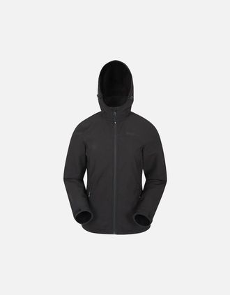 Mountain Warehouse Womens Mountain Warehouse Womens/Ladies Exodus Breathable Soft Shell Jacket - Black - Size: 10