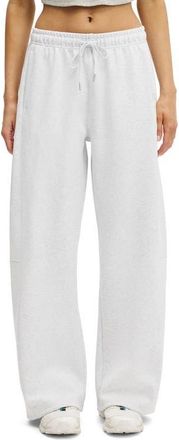 Cotton On Womens Active Summer Fleece Adjustable Hem Sweatpant in Cloudy Grey Marle at Nordstrom, Size X-Small