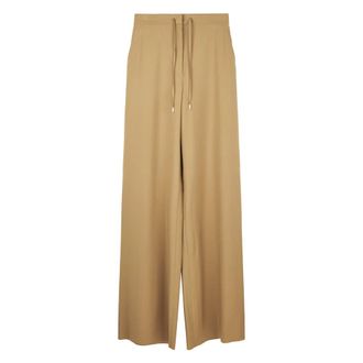 Max Mara Corone Trousers - female - Max Mara - Wide Trousers - Brown - 2XS - Trousers
