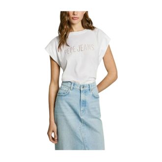 Pepe Jeans London Donna, Top, Bianco, S, new