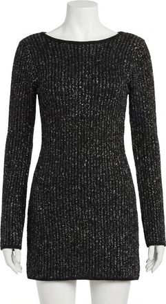 Z Supply La Marca Sequin Mini Dress In Black