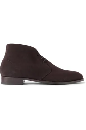 Manolo Blahnik Berwick Suede Chukka Boots