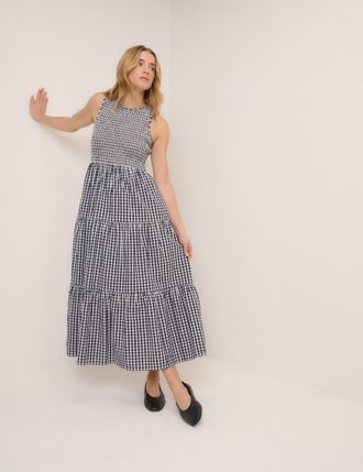 Nobody's Child Black Gingham Sleeveless Charlie Midi Dress