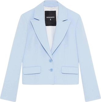 Patrizia Pepe Essential 2-Button Jacket - Dames - Blazers - Blauw - M - Jassen