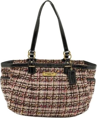 Coach Pre-owned Tote Bags, female, Multicolor, Size: ONE SIZE Pre-owned Leather Shoulder Bag