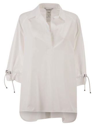 Max Mara Mxmadorni Cotton Poplin Blouse